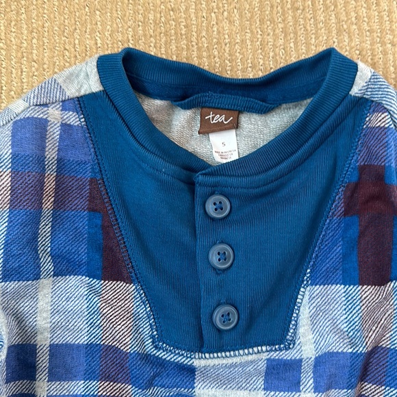 Tea collection tartan popover sweater - Picture 2 of 5